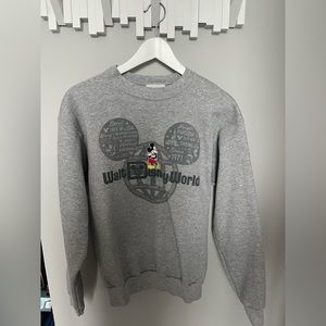 Authentic Disneyworld Grey Crewneck Sweater